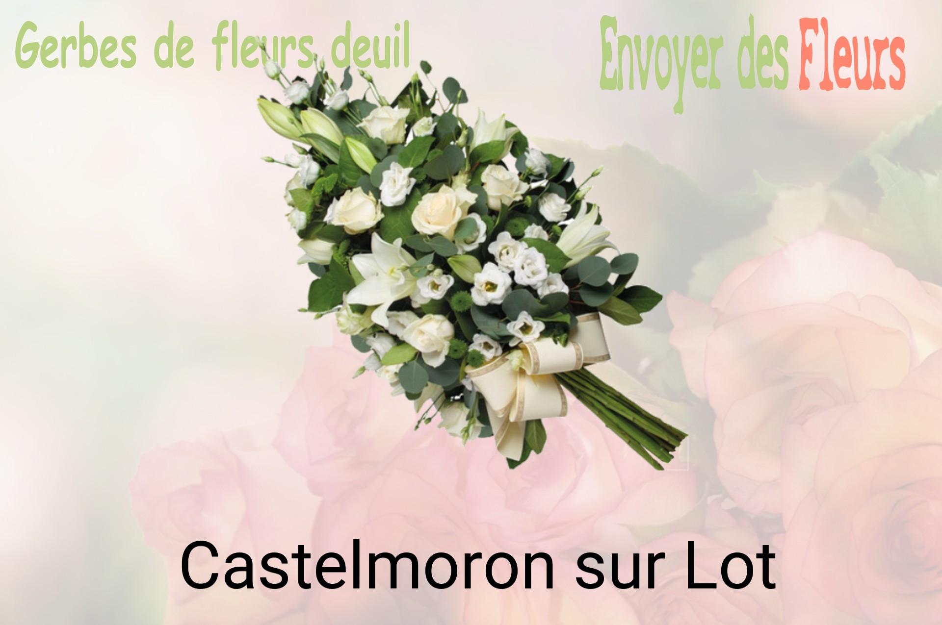 Gerbe de fleurs de deuil livrée à Castelmoron-sur-Lot